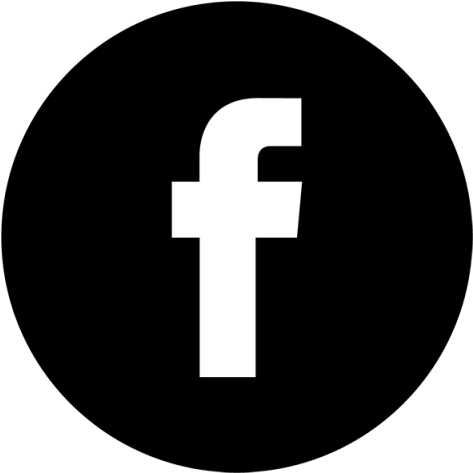 Facebook Black & White Icon, Facebook, Face, Book Png - Facebook Icon For Footer (640x640), Png Download
