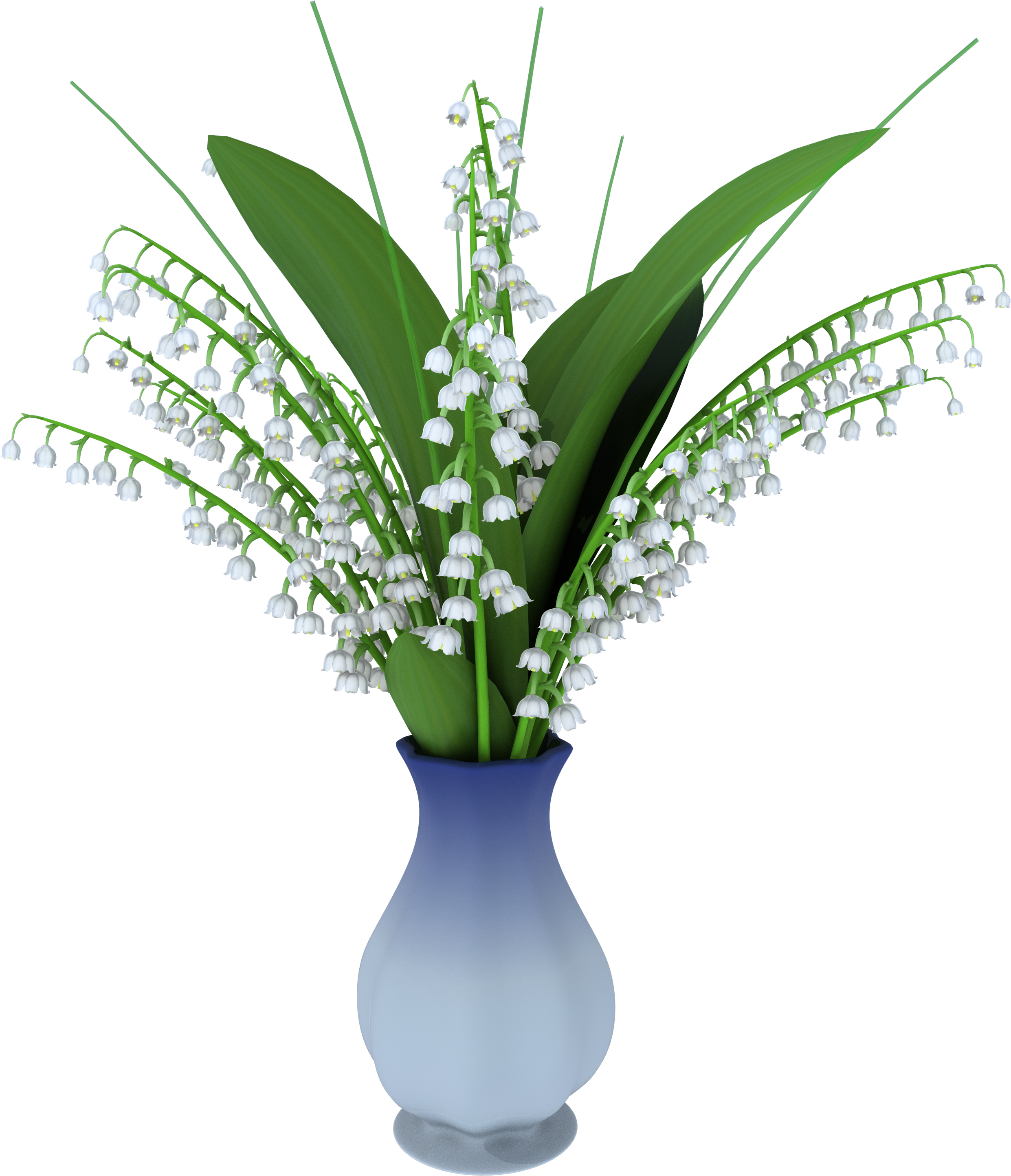 May Lily In Vase Png Clipart Picture - Clip Art (2564x3000), Png Download