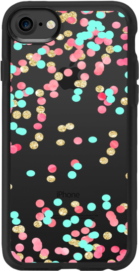 Casetify Iphone 7 Classic Grip Case - Polka Dot (282x560), Png Download