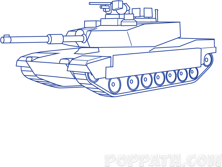 How To Draw A Tank - Churchill Tank (1000x1000), Png Download