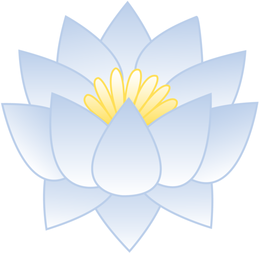 Blue Flower Clipart Blue Lotus - Clip Art (550x535), Png Download