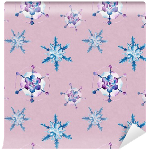 Download Seamless Pattern With Snowflakes - Snowflake - Full Size PNG ...