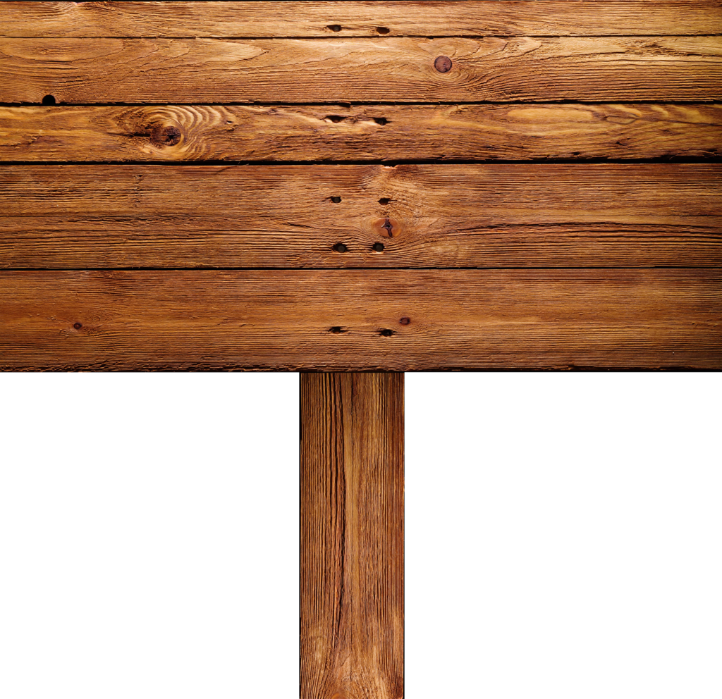 Old Wood Sign Clipart - Wooden Sign Board (1024x992), Png Download