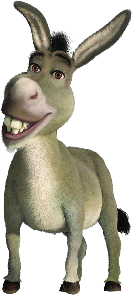 Donkey Png Hd - Donkey Shrek (466x1024), Png Download