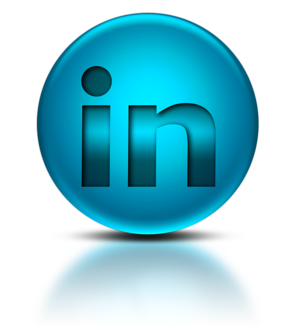 098454 Blue Metallic Orb Icon Social Media Logos Linkedin - Letter E Icon Png (600x700), Png Download