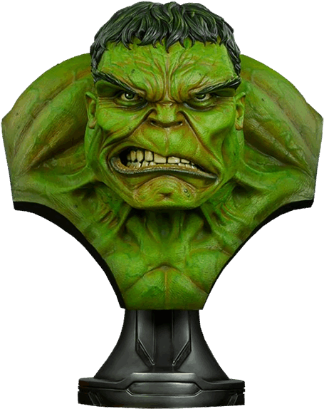 The Incredible Hulk Life-size Bust - Sideshow Hulk Life Size Bust (480x603), Png Download