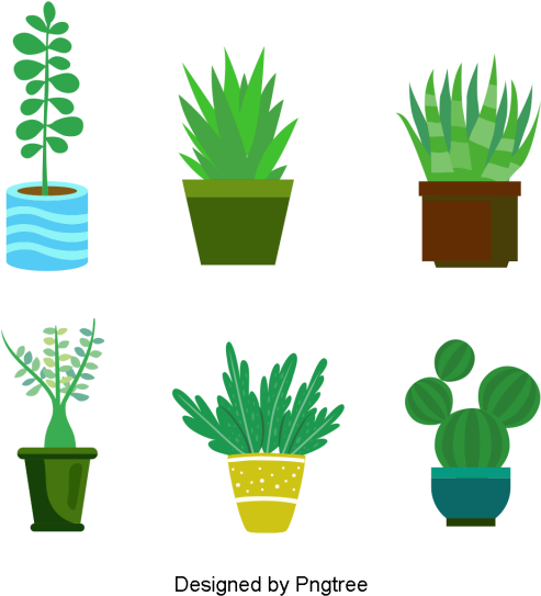 Cartoon Hand-painted Simple Flower Pot Flower Design, - Design (640x640), Png Download