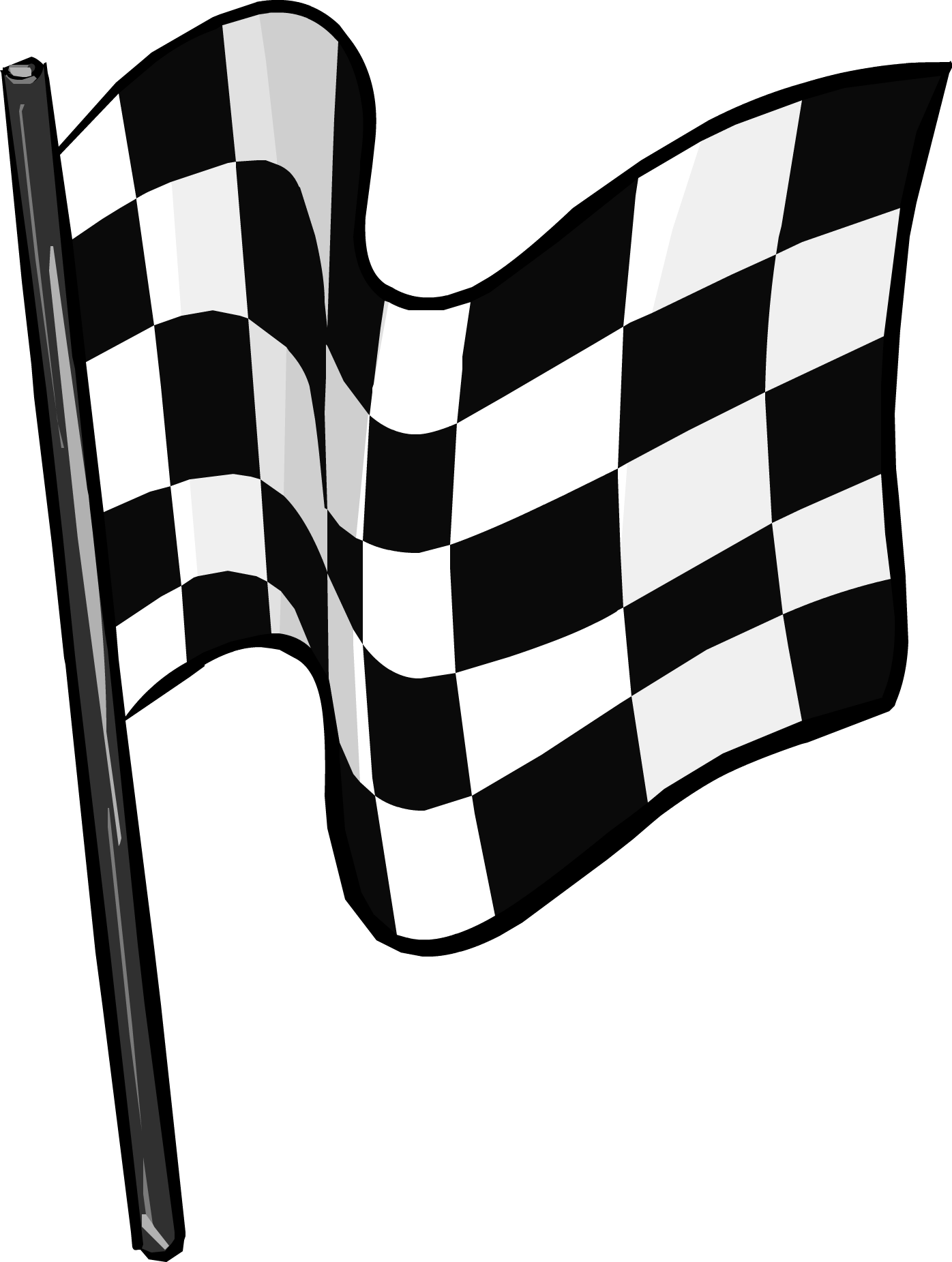 Checkered Flag Clothing Icon Id 5193 - Checkered Flag (1396x1851), Png Download