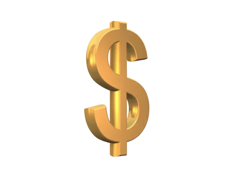 Golden Dollar Sign Png Photo - Portable Network Graphics (1024x576), Png Download