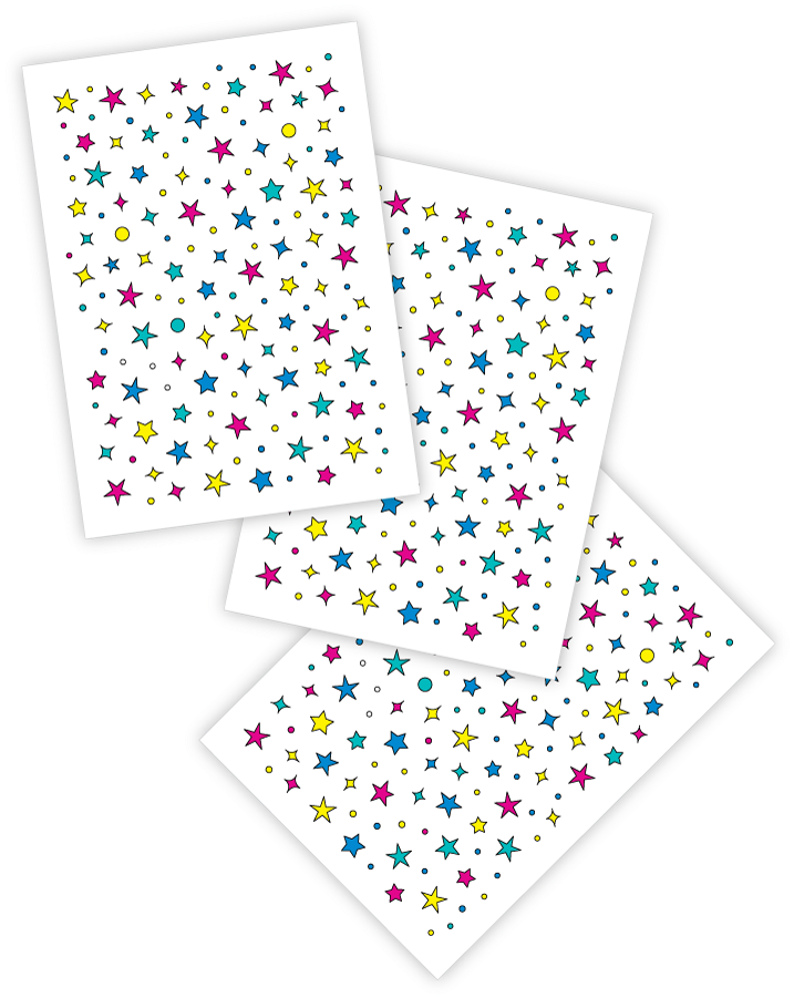 Star Freckles Temporary Tattoos - Christmas Greetings Cards (810x1080), Png Download