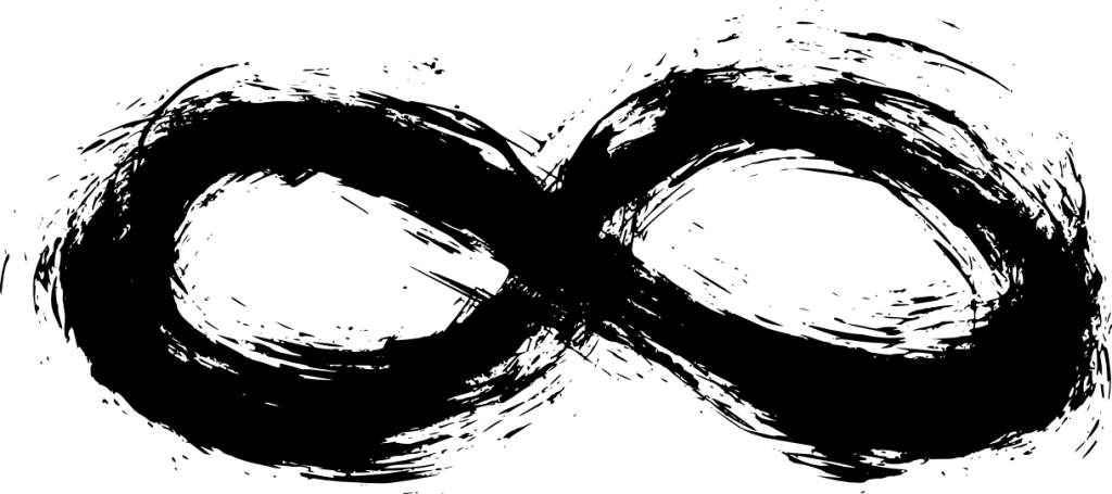 Png File Size - Grunge Infinity (1024x455), Png Download