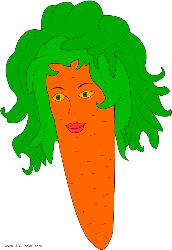 Carrot Mask Raster Picture - Морква Малюнок (567x822), Png Download