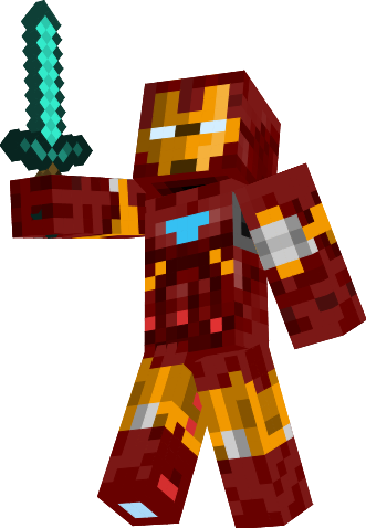 Embed Html - - Iron Man Minecraft Skin Png (331x478), Png Download
