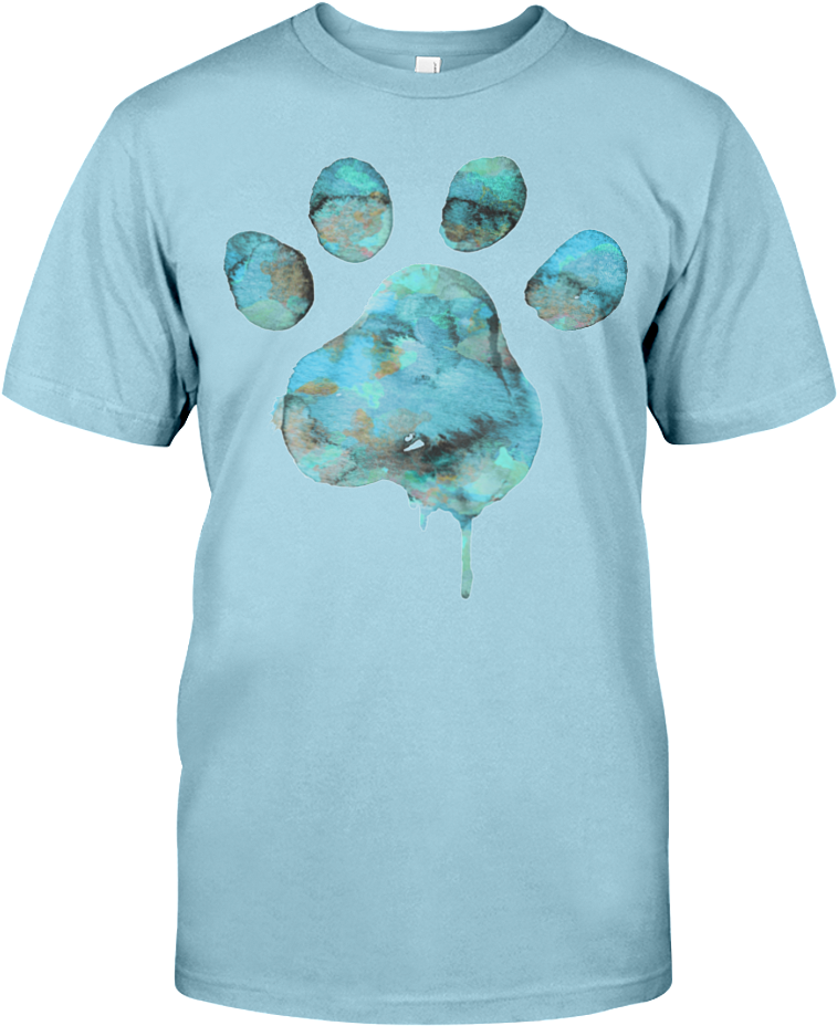 Blue Watercolor Paw - Good Enough Nathan Zed Shirt (900x1125), Png Download