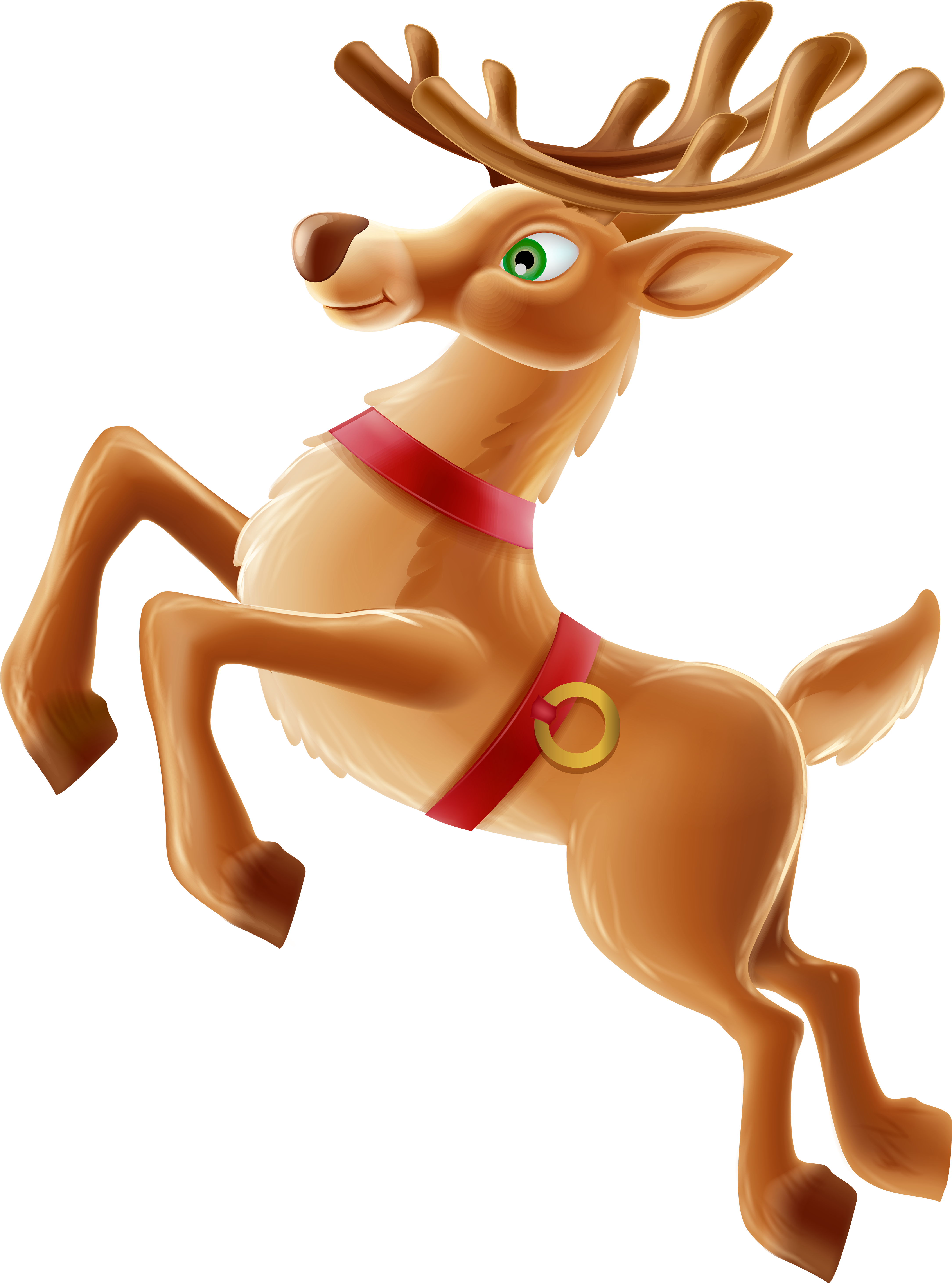 Christmas Deer Clipart Png (1112x1500), Png Download
