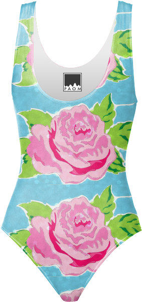 Ocean One Piece Swimsuit $98 - Garden Roses (400x621), Png Download