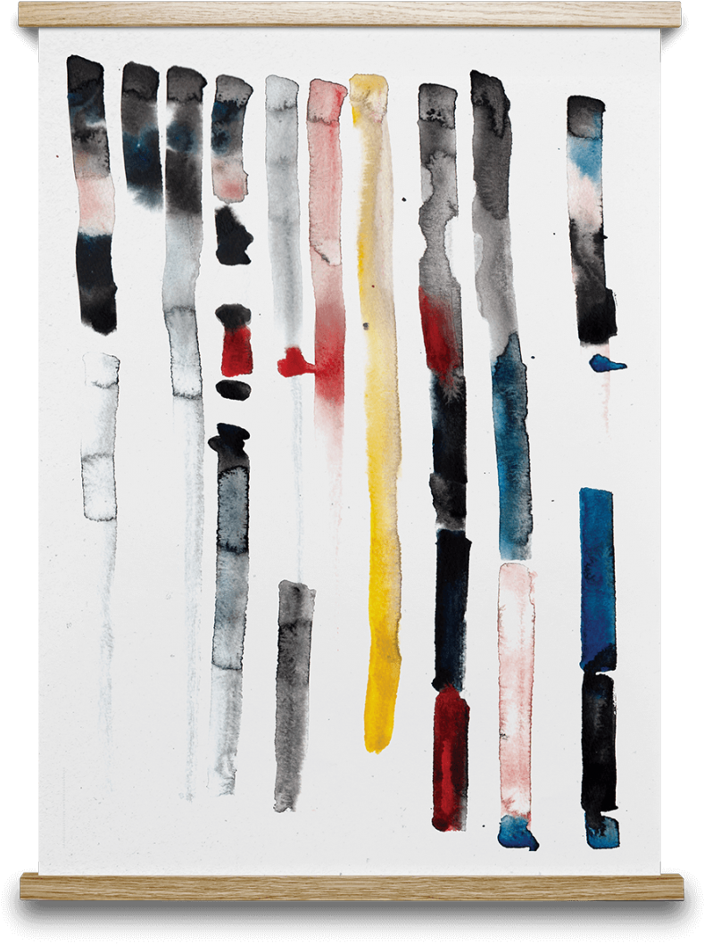 Lines Print By Nynne Rosenvinge - Lines Plakat Fra Paper Collective I Str. 50x70 (802x1062), Png Download