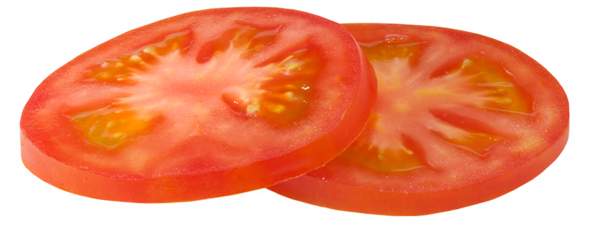 Plum Hamburger Vegetable Food - Tomato Slice Png (900x525), Png Download