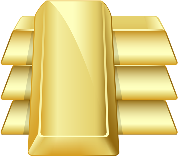 Gold Bars Transparent Png Clip Art Imageu200b Gallery - Transparent Background Gold Clipart (600x525), Png Download