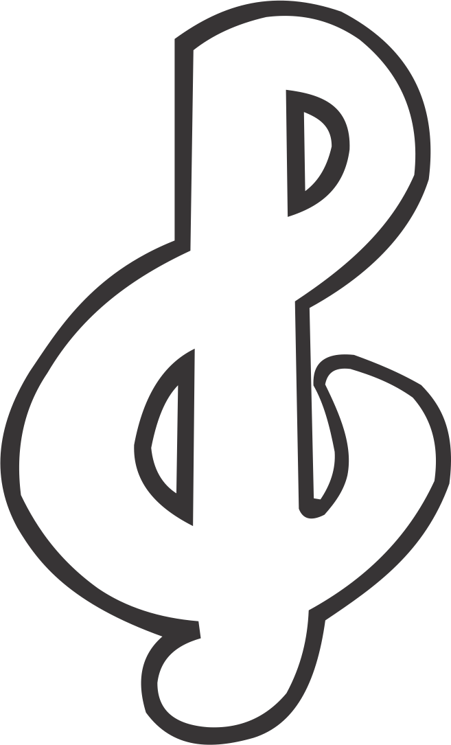 Treble Clef - Gerobak (657x1085), Png Download