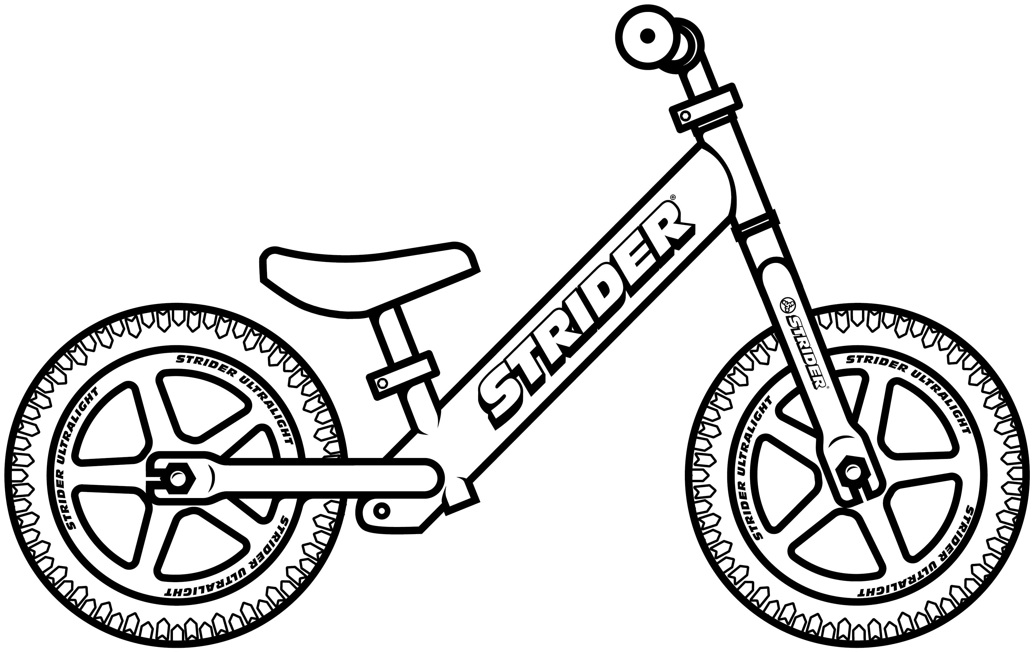 Download As Png - Strider Bike (4026x2601), Png Download