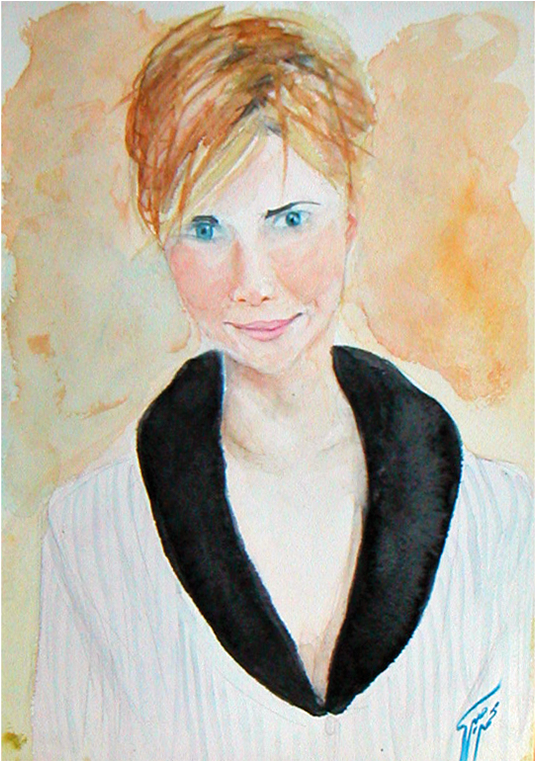 Italian Lady - Watercolor - Watercolor Painting (1200x760), Png Download