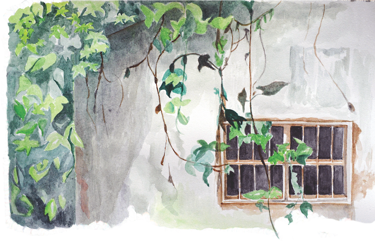 A Series Of Watercolors That Illustrate The Quiet Spaces - Space (1200x907), Png Download