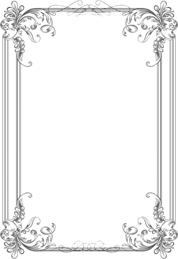 Free Frames And Borders Png - Wedding Borders And Frames (740x1070), Png Download