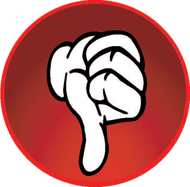 Thumbs Down - Big Brother Novelty Metal Bicycle License Plate Bp-015 (642x632), Png Download