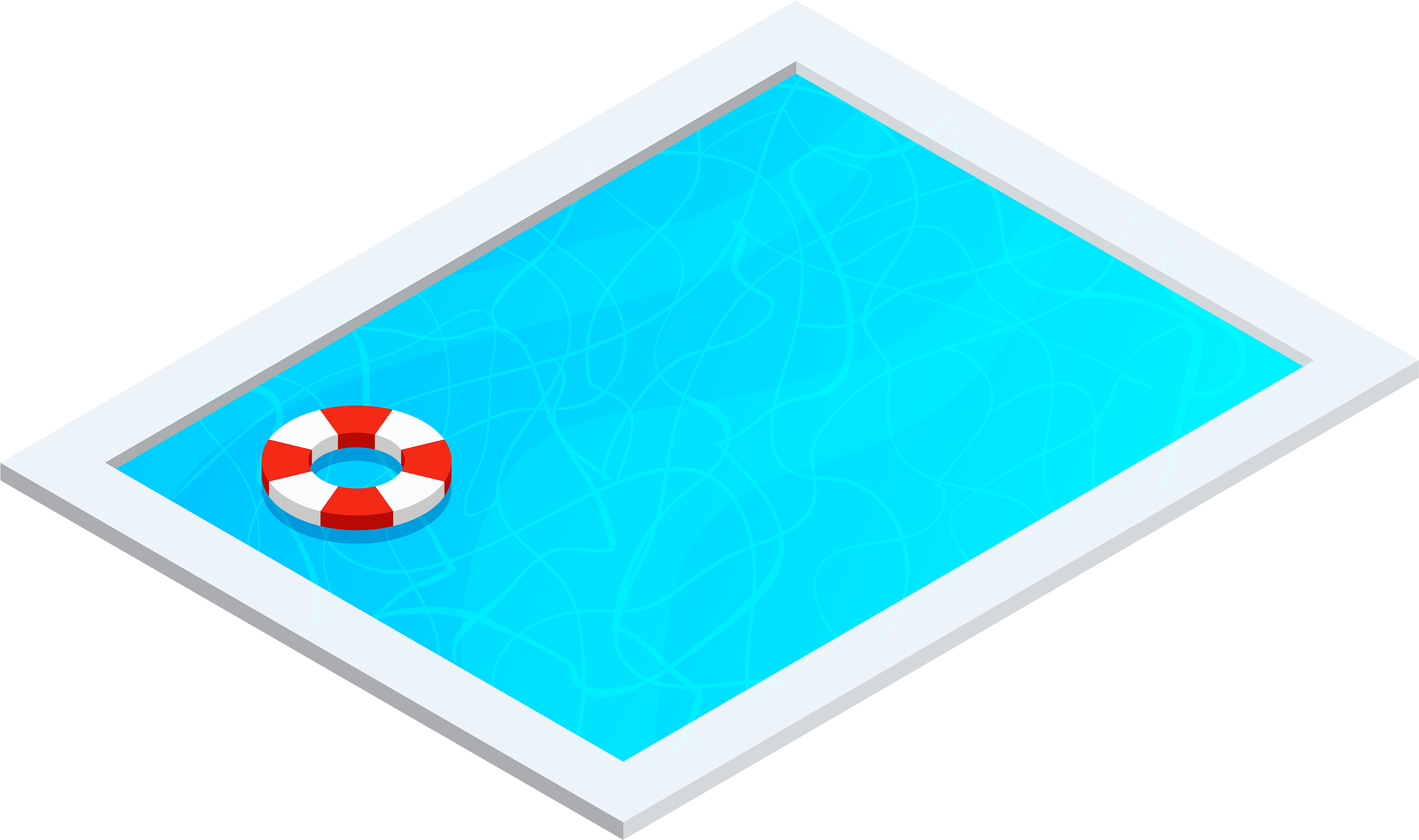 Swimming Pool Png Clipart - Pool Png (4000x2367), Png Download