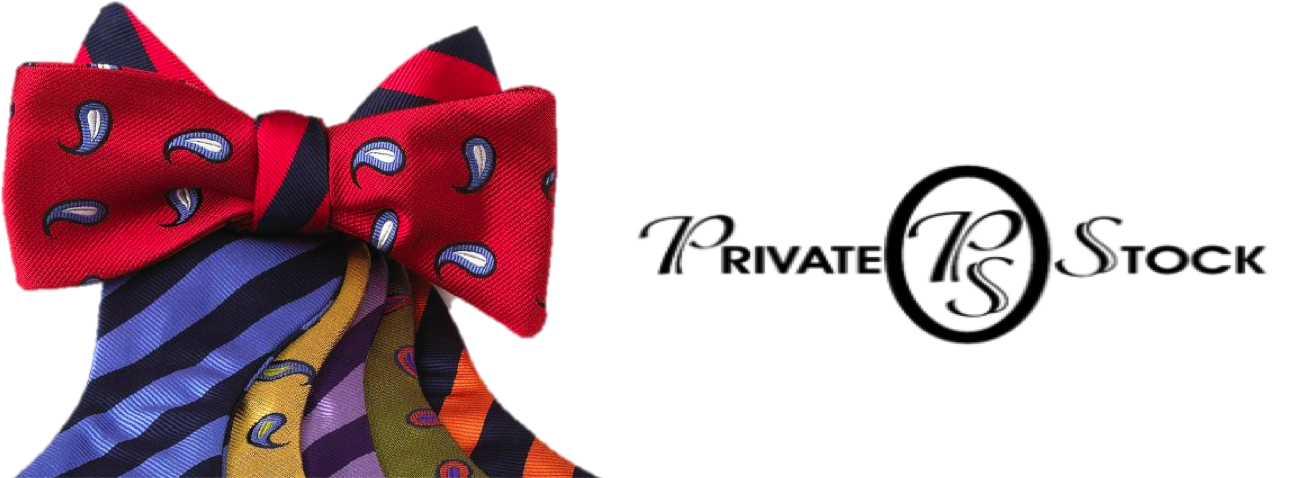 Private Stock Bowtie - Stock Tie (1469x498), Png Download