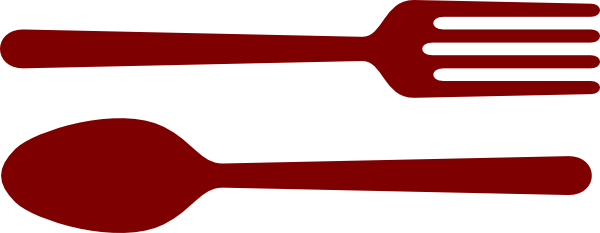 Clip Art Freeuse Library Home Welcome Table Menus - Spoon & Fork Png (600x233), Png Download