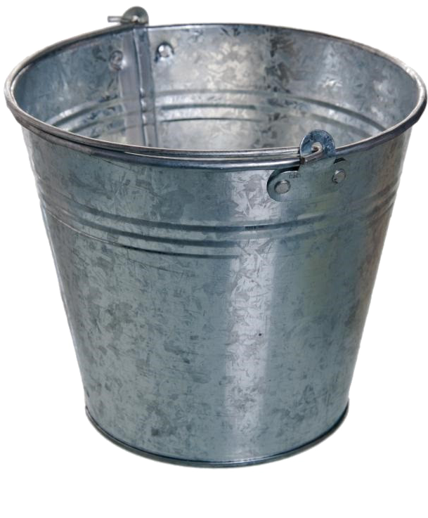 Metal Bucket Transparent - Metal Bucket (682x800), Png Download