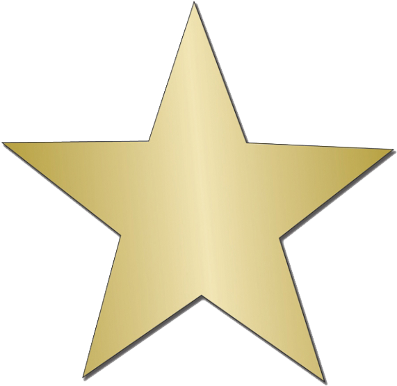 Gold Star Sticker Png Image - Gold Star Sticker Png (600x600), Png Download
