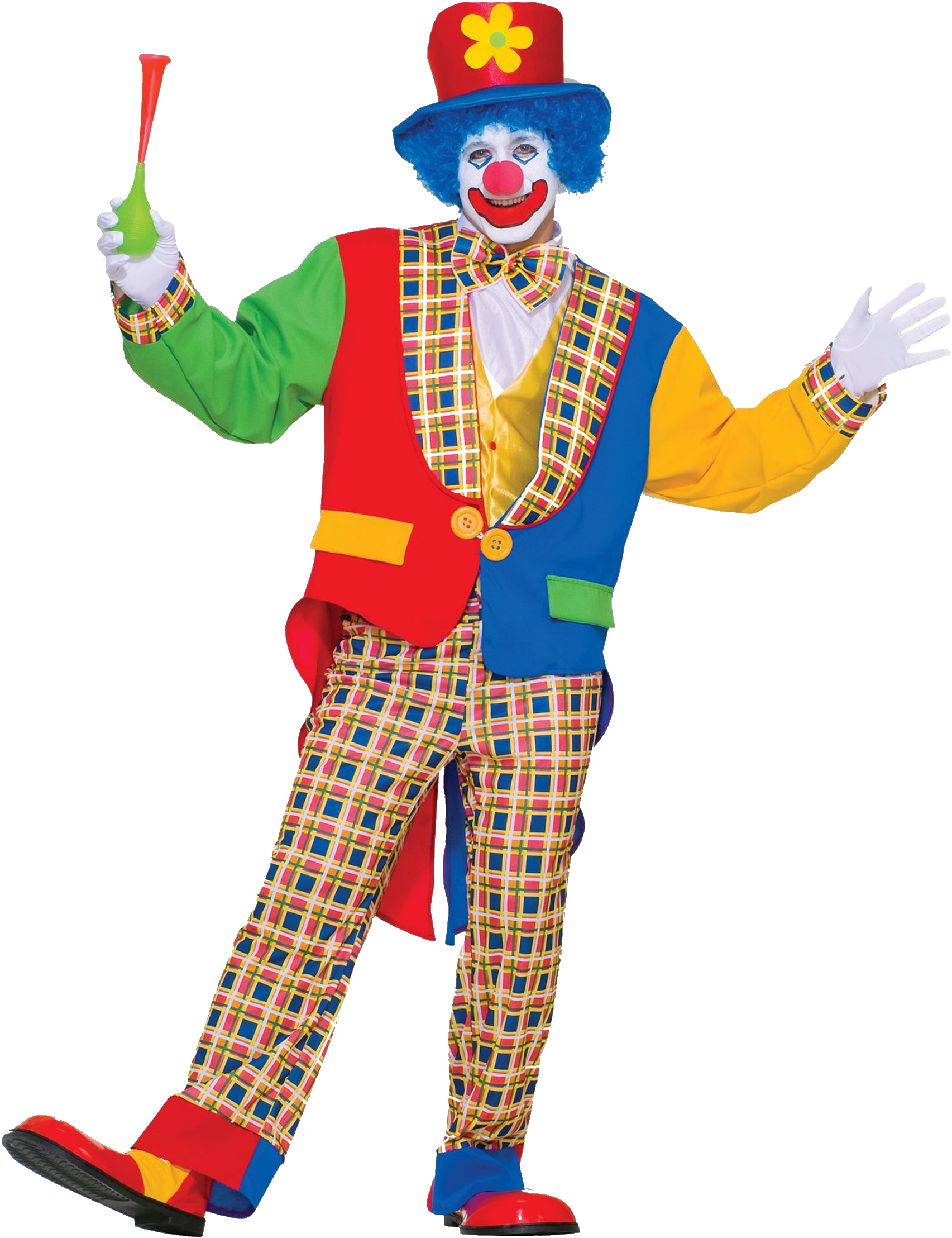 The Clown - Adult Clown Costume - Men's Clown Halloween Costumes (1705x2216), Png Download