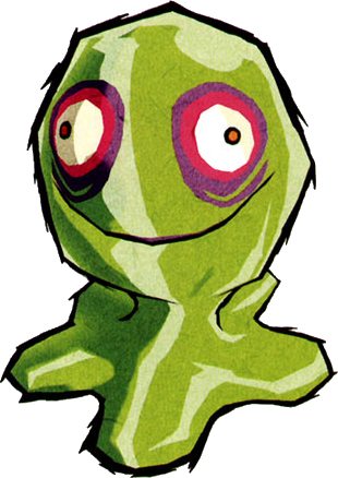 Green Chuchu - Chuchu Legend Of Zelda (310x438), Png Download