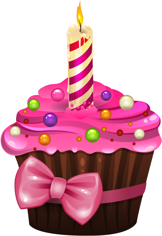 Birthday Cup Cake Png - Birthday Cupcake Clipart Png (582x800), Png Download