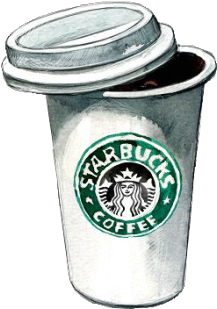 İlgili Resim Starbucks Cup Drawing, Starbucks Art, - Starbucks Coffee Art (500x458), Png Download