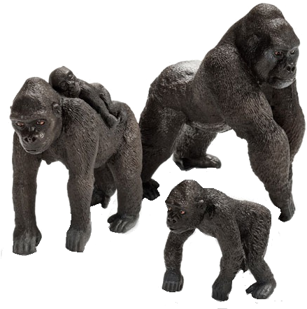 Graphic Free Congo Playfield Gorillas Modfather - Safari Ltd Gorilla Vs Schleich (450x450), Png Download