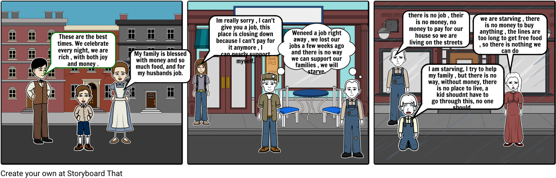 The Great Depression By Rebecca And Jesus - The Great Depression (1164x385), Png Download