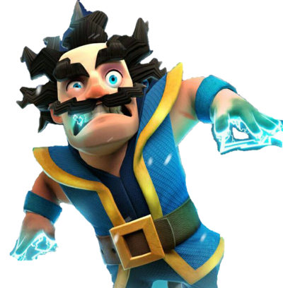 Electro Wizard Png Png Library Stock - Clash Royale Mago Eléctrico (400x408), Png Download