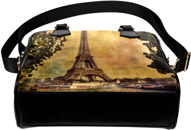 Interestprint Paris Eiffel Tower Women Leather Shoulder - Handbag (500x500), Png Download