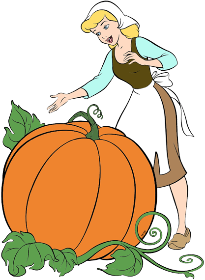 Svg Black And White Clip Art Disney Galore Hugging - Cinderella Pumpkin Clipart (417x570), Png Download