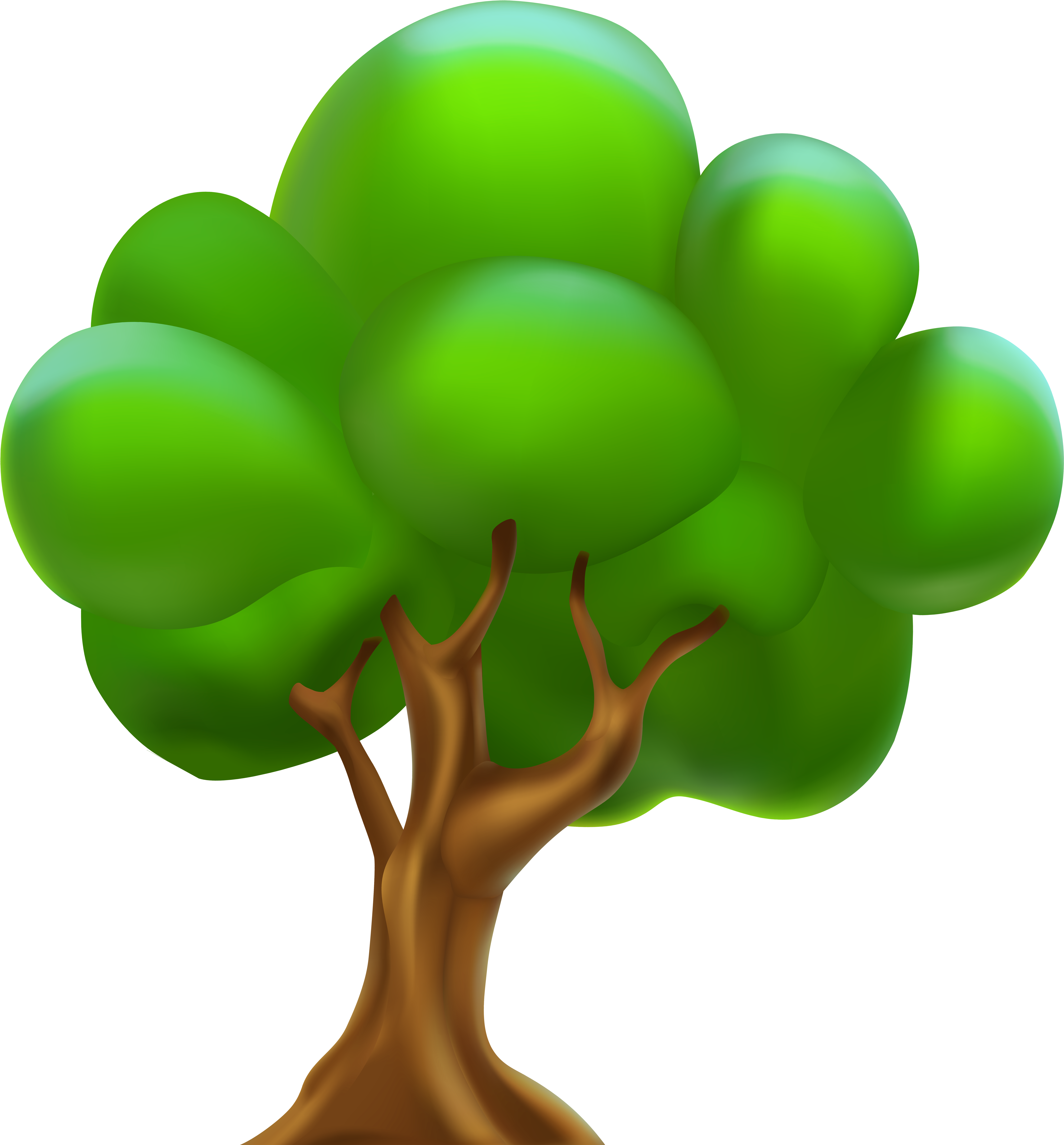 Cartoon Tree Png Clipart (7463x8000), Png Download