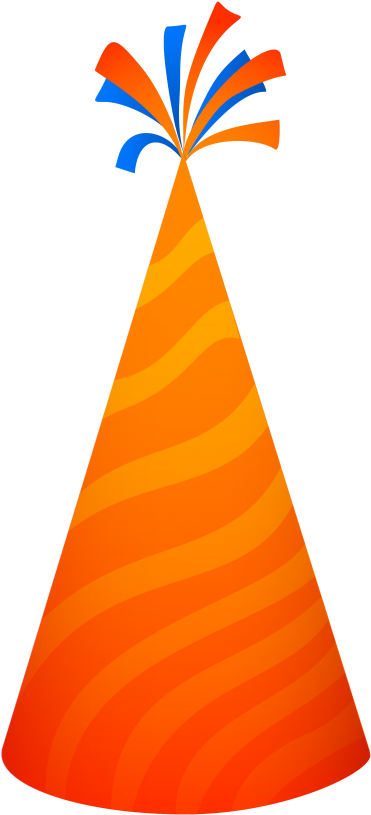 Party Hat Png Image - Orange Party Hat Png (500x836), Png Download