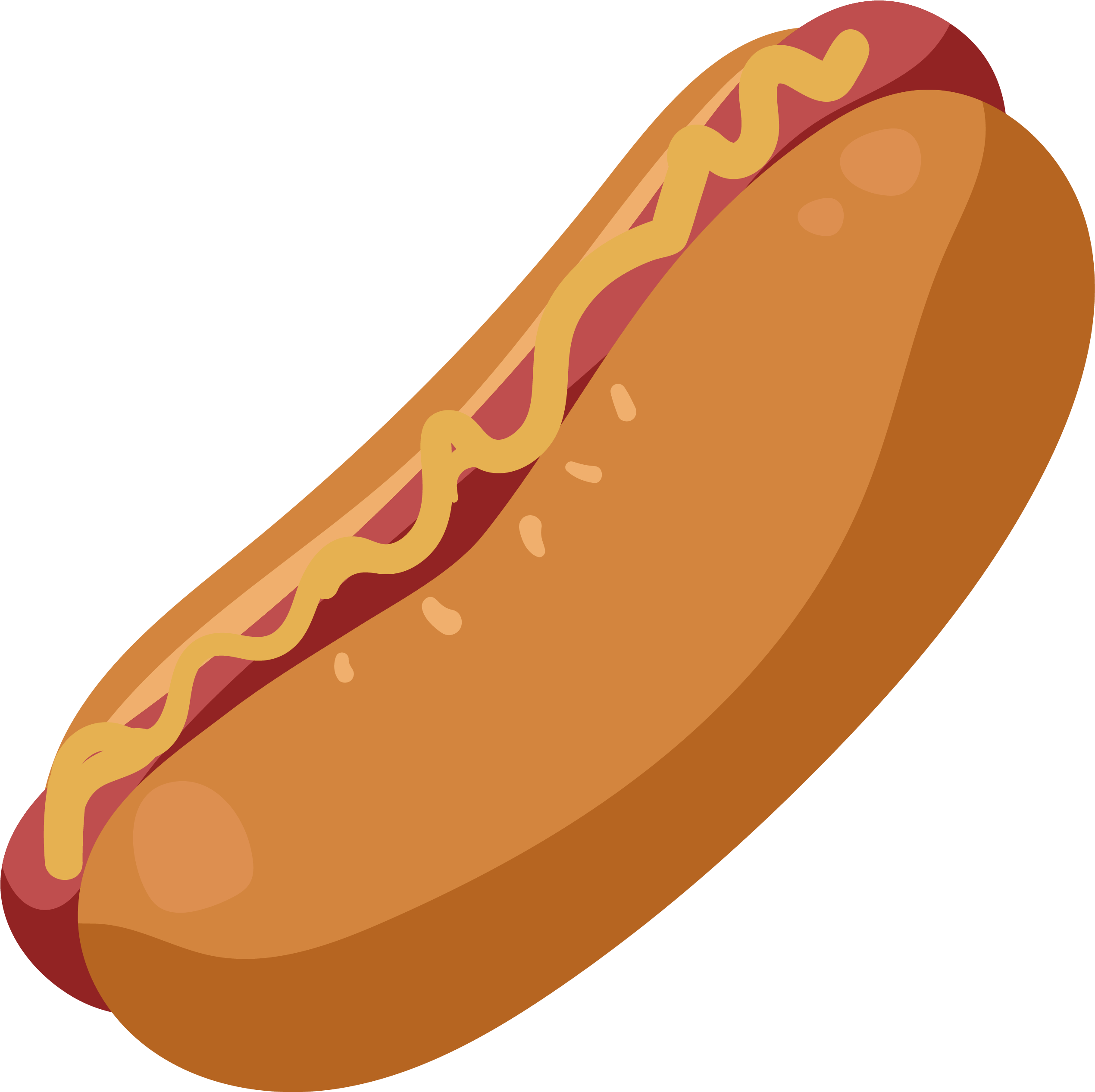 Graphic Stock Hot Dog Pescado Frito Food Convenient - Hot Dog Drawing (2917x2917), Png Download