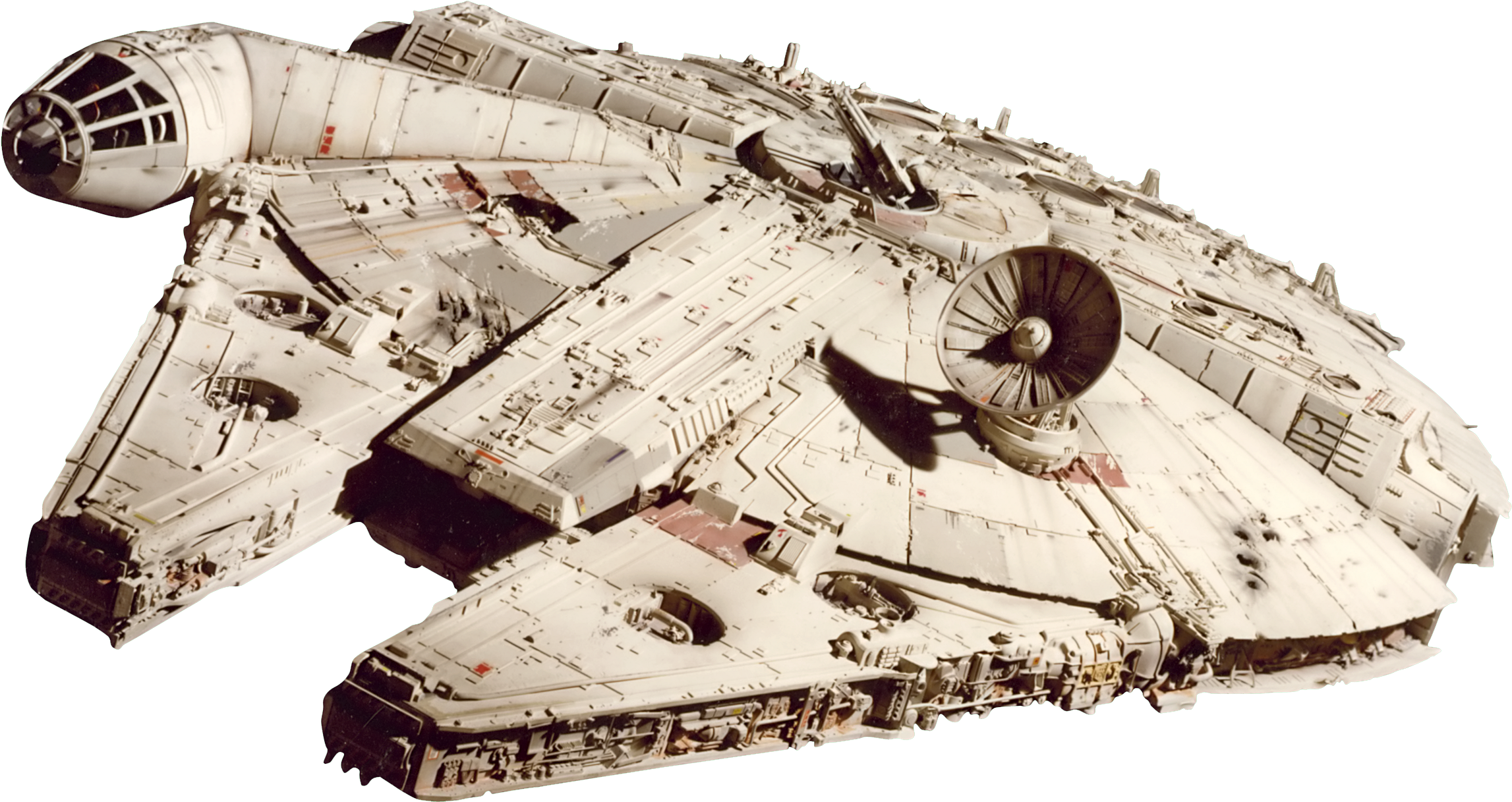 Millenniumfalcon-fathead - Hot Wheels Star Wars Elite Collection (2420x1350), Png Download