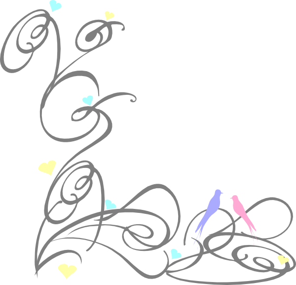 Decorative Swirl Clip Art At Clkercom Vector Clip Art - Swirl Hearts Svg Free (600x577), Png Download