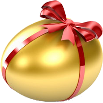 Gold Easter Egg Png Image - Easter Egg Transparent Png (400x400), Png Download