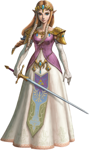 Twilight Princess Hd Artwork Princess Zelda - Princess Zelda Twilight Princess (356x599), Png Download